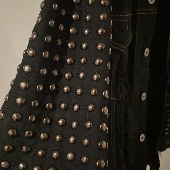Amazing studded jean jacket. Too unique for words. - Picture 2 of 7